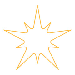 abstract outline star element