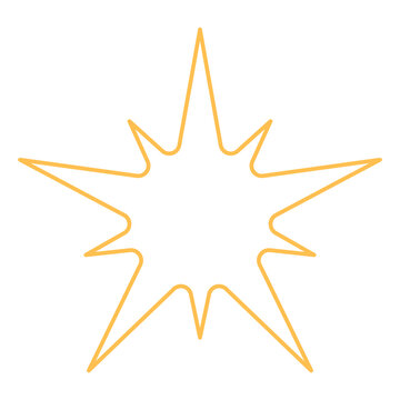 abstract outline star element