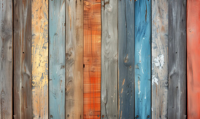 wooden splanks pattern, old wooden wall banner wallpaper multicolor