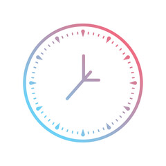 clock icon vector stock illustration 