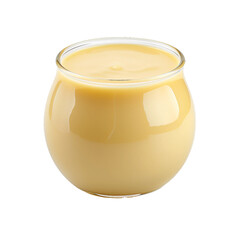 Condensed milk, isolated object, transparent background.