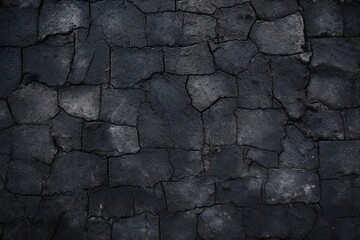 Dark detailed stone wall texture Generative Ai