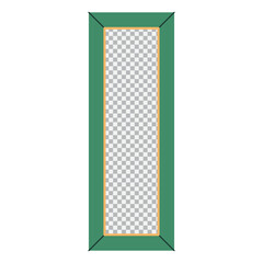 Handicraft home picture frame vector cartoon illustration isolated on a white background.