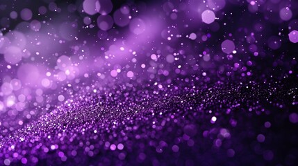 
Luxury background with glitter falling purple particles