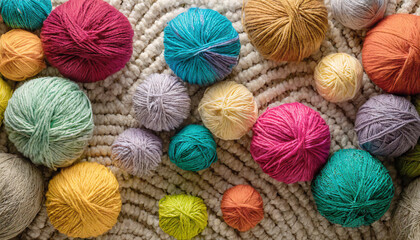 カラフルな毛糸/ ball of yarn