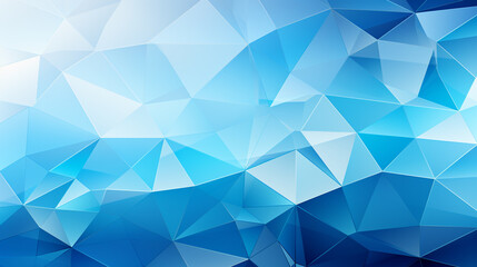 Obraz premium Geometric shapes on abstract blue background