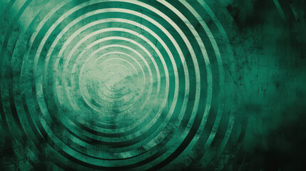 Mint green abstract wallpaper made out of concentric circles.