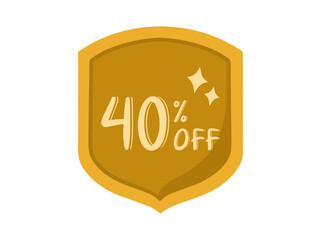 Discount 40% Off Illustration