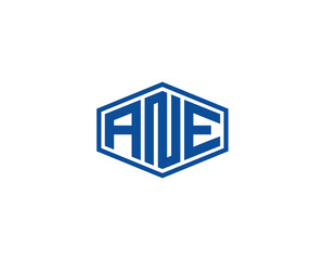 ANE logo design vector template