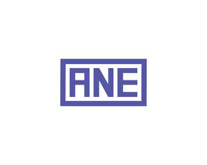 ANE logo design vector template