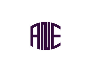 ANE logo design vector template