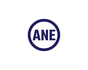 ANE logo design vector template