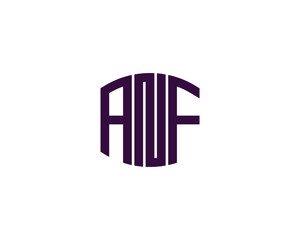 ANF Logo design vector template