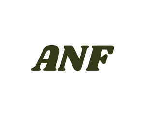 ANF Logo design vector template