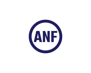 ANF Logo design vector template