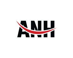 ANH logo design vector template