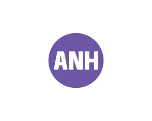 ANH logo design vector template