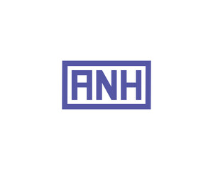 ANH logo design vector template