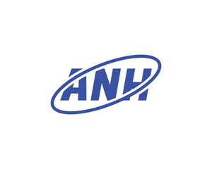 ANH logo design vector template