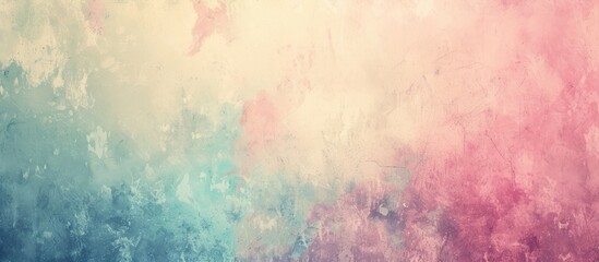 Pastel vintage background with abstract color splashes and space for graphics and text.
