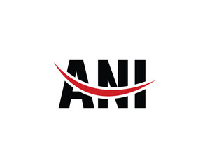 ANI logo design vector template