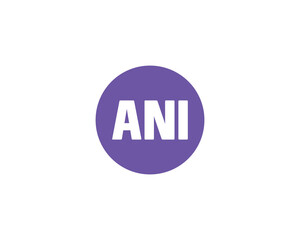 ANI logo design vector template