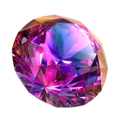 Fototapeta premium Gem, isolated object, transparent background.