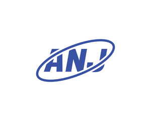 ANJ logo design vector template