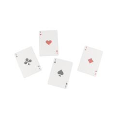 Set Of 4 Playing Cards PNG