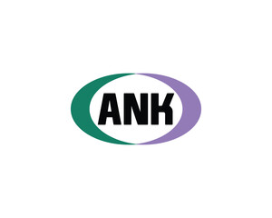 ANK logo design vector template