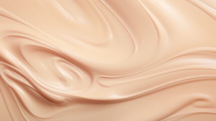 Fototapeta premium Skincare concept. Beige creamy texture tone. AI generated image.