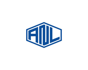 ANL Logo design vector template