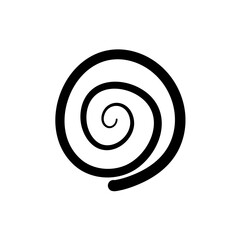 Hand drawn spiral vortex