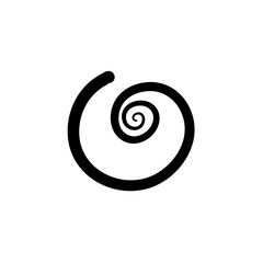 Hand drawn spiral vortex