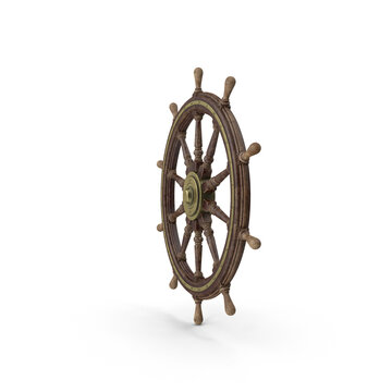 Ship's Steering Wheel PNG