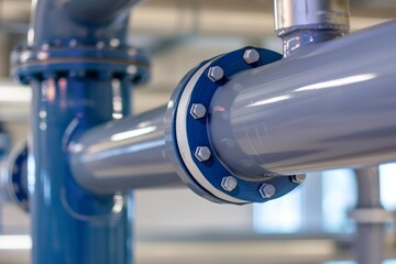 PVC pipe connections fittings couplings and valves made of PVC