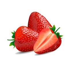 Strawberry Delight Illustration - Cartoon Strawberry Illustration