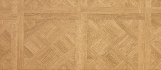old brown parquet from parquet squares top view close up
