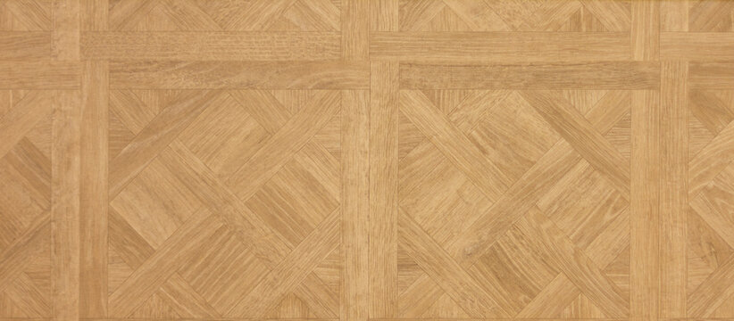 old brown parquet from parquet squares top view close up