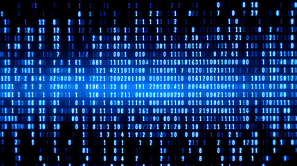 Blue technology background, blue hexagon background