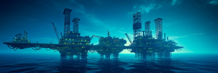floating platform for offshore oil and gas production.Generative AI