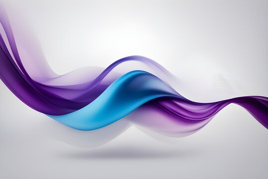 blue or purple abstract waves background 
