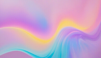 Fototapeta premium Pastel colors gradient background grainy texture holographic abstract banner cover header design