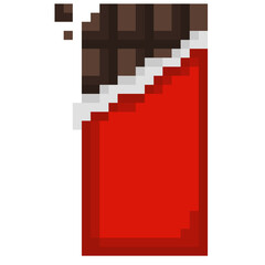 Chocolate bar pixel art