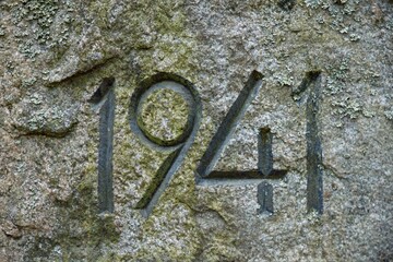 Year 1941 carved in stone.