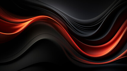 Abstract red and black shapes background - 731558293
