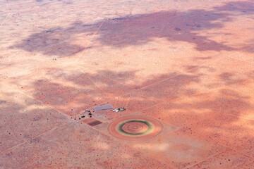 colorful circular field, east of Ulenhorst, Namibia