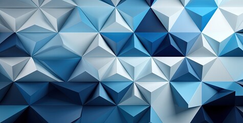3d Triangles, Abstract background. Created with Ai
