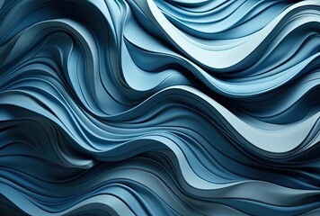 Abstract blue wavy background. Vector pattern. Created with Ai