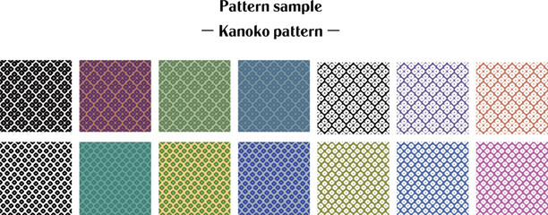 日本の伝統文様-鹿の子紋様／Traditional Japanese patterns - pique pattern